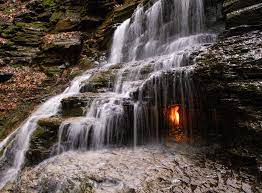 The Eternal Flame Hiking Trail in Orchard Park New York