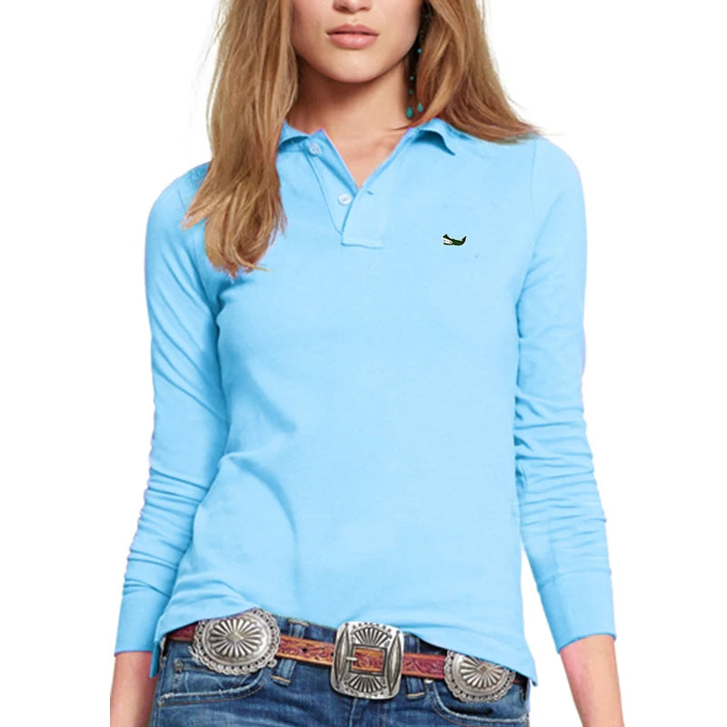 Clothing Cotton Pique Long Sleeve Polo