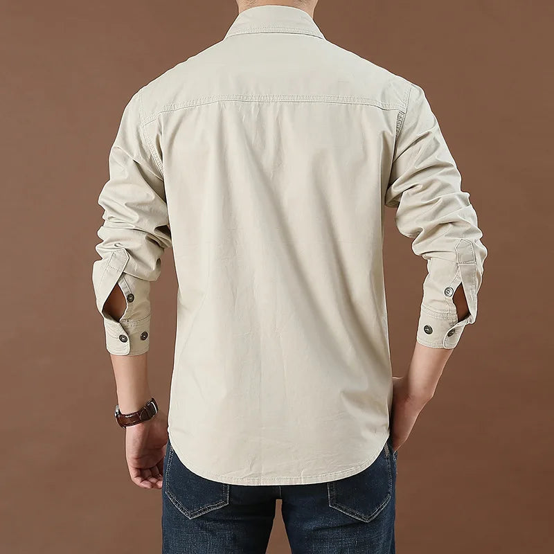 2. Clothing Men's Cotton Safari Shirt