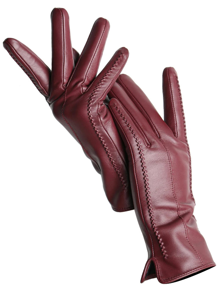 Extras & Accessories Leather Touchscreen Gloves for Women