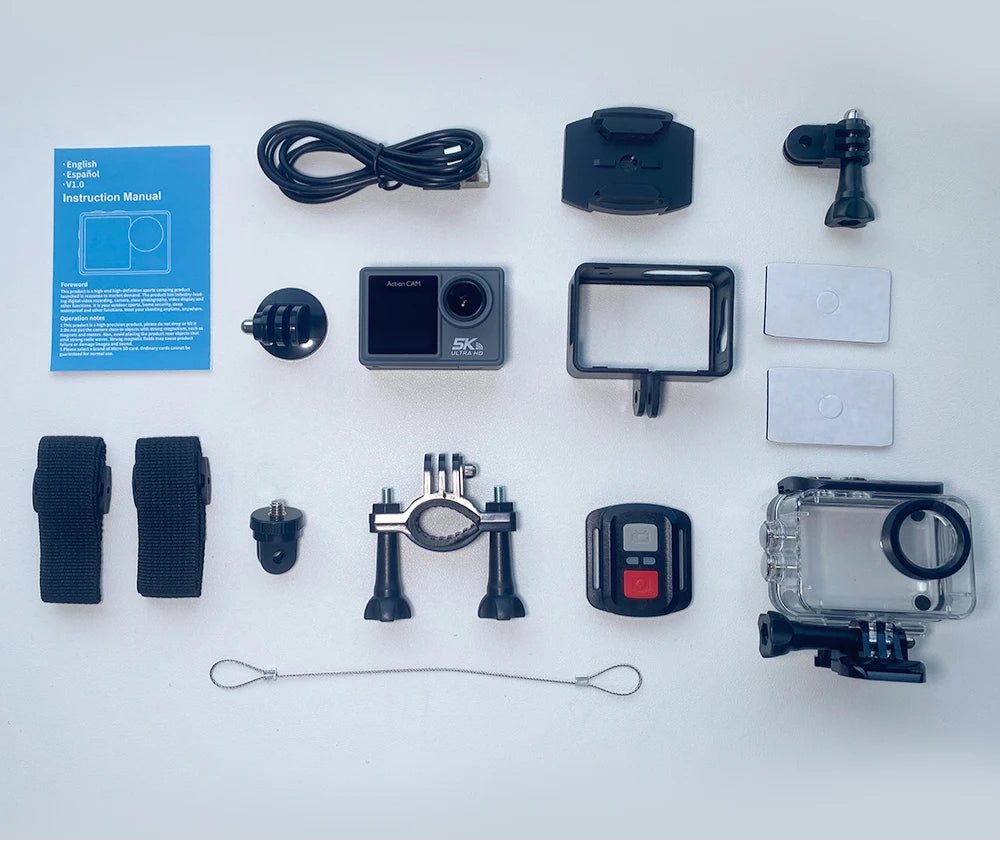 1.Gear Action Camera 5K 4K 30 Meter Waterproof Action Camera