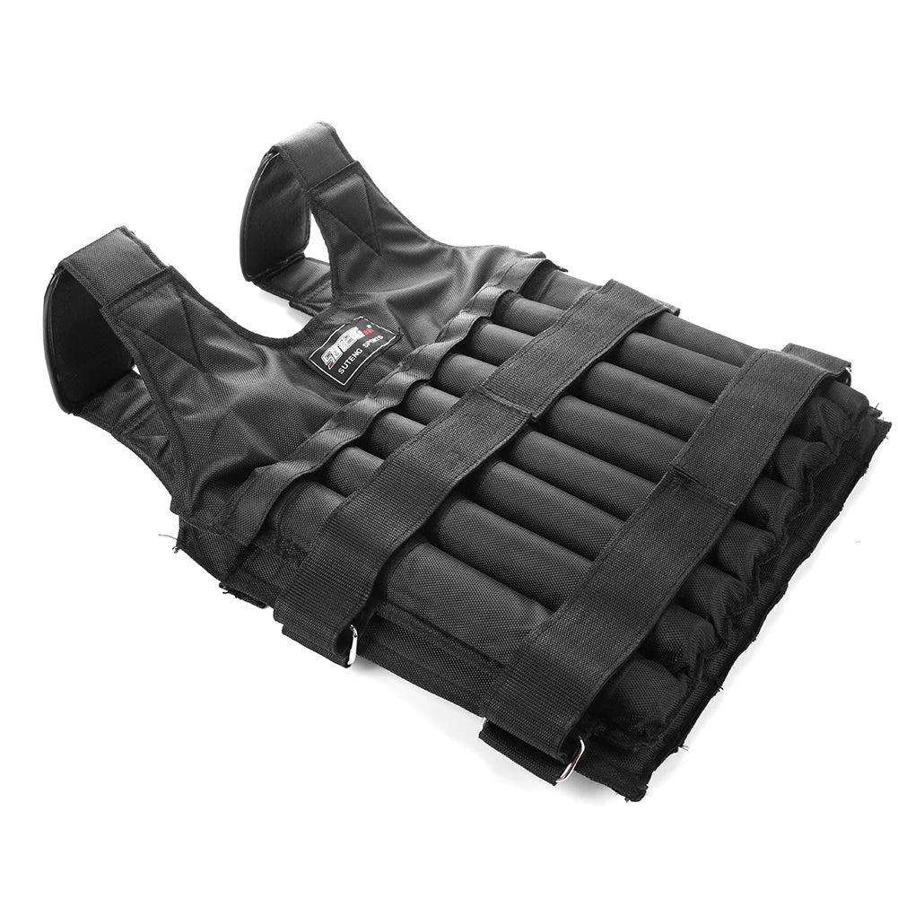 1. Gear 3/20/50kg Loading Weight Vest Adjustable Weighted Training Exercise Waistcoat Jacket Sand Clothing for Running Fitness Equipment
