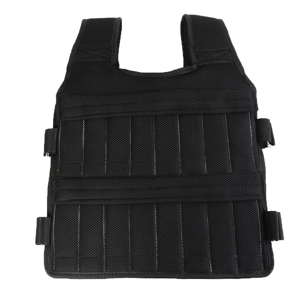 1. Gear 3/20/50kg Loading Weight Vest Adjustable Weighted Training Exercise Waistcoat Jacket Sand Clothing for Running Fitness Equipment