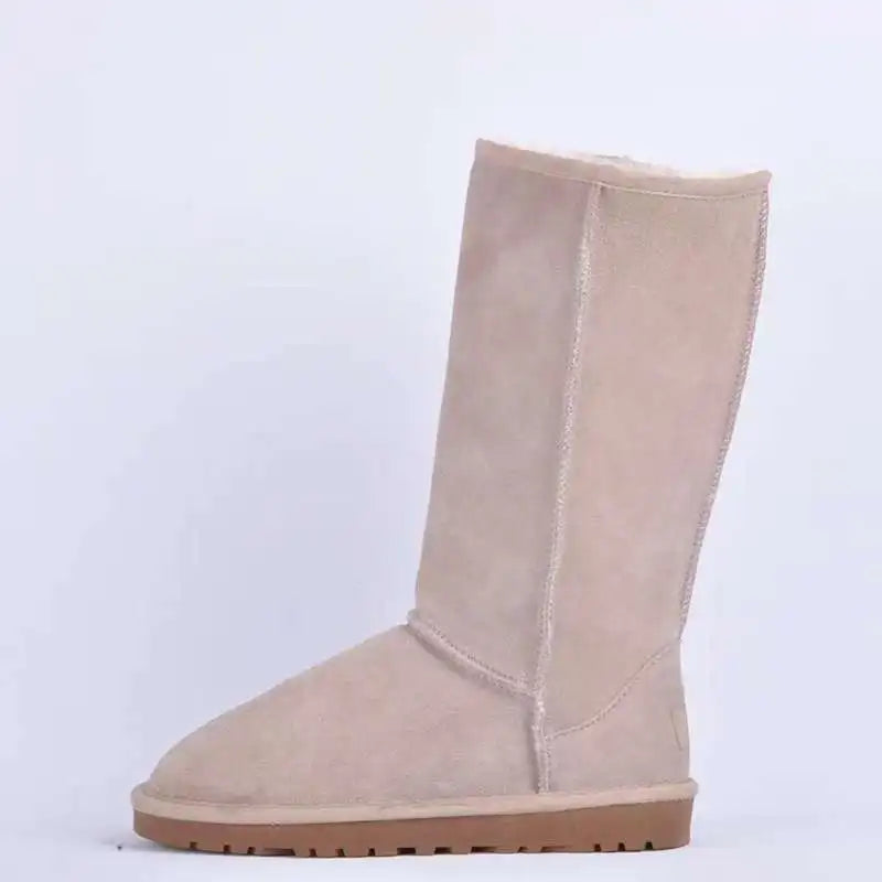 1. Footwear Handmade Genuine Suede Snow Boots