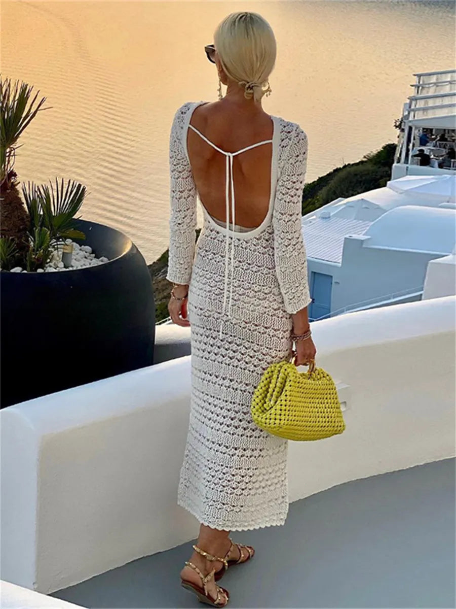 Clothing Crochet Beach Cover Up Dress