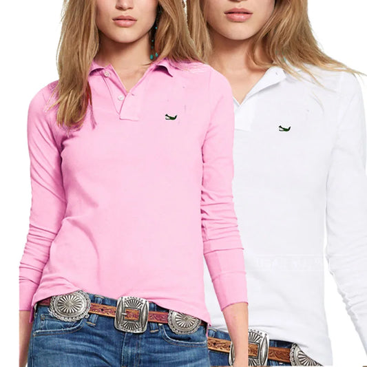 Clothing Cotton Pique Long Sleeve Polo