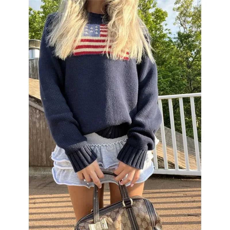 1. Clothing American Flag Sweater