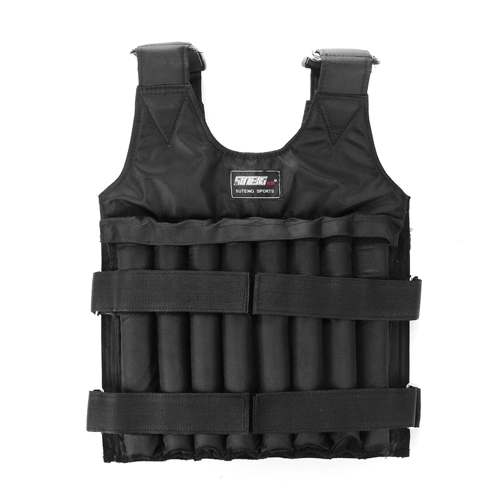 1. Gear 3/20/50kg Loading Weight Vest Adjustable Weighted Training Exercise Waistcoat Jacket Sand Clothing for Running Fitness Equipment