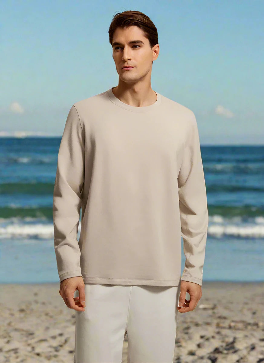 1. Men's Fleece Crewneck Breathable Sweatshirt