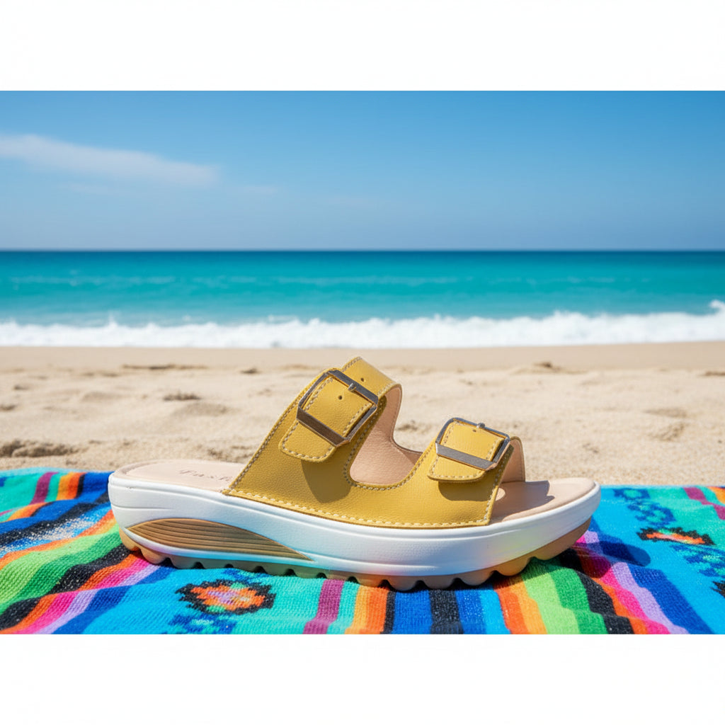 1. Footwear Wedge Sandals