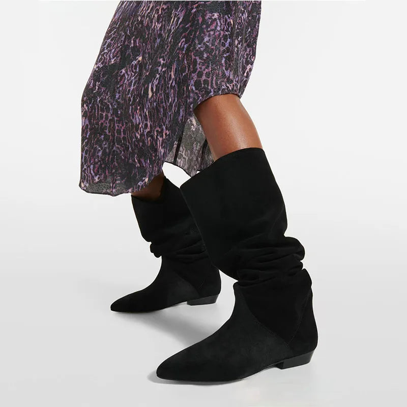 1. Footwear Genuine Suede Boots