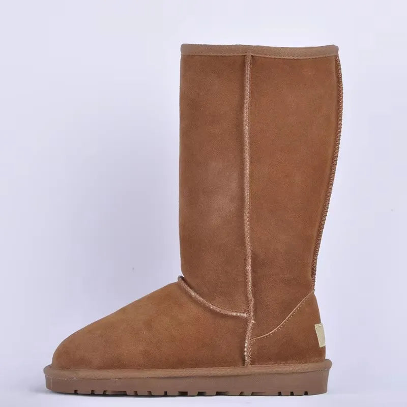 1. Footwear Handmade Genuine Suede Snow Boots