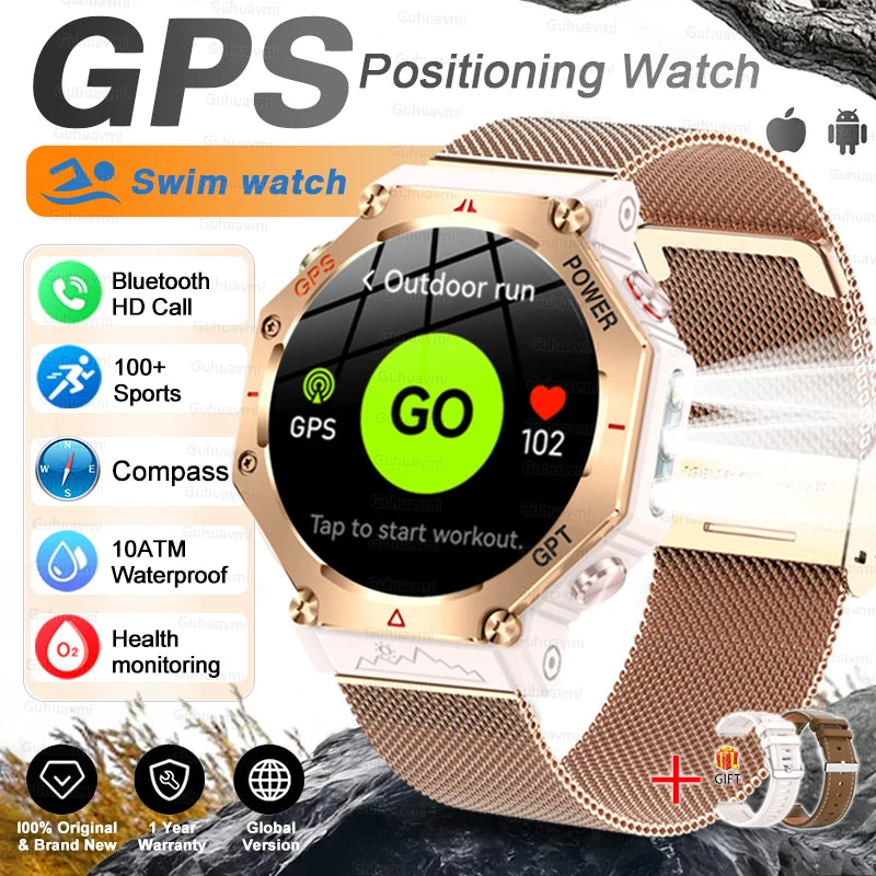 1. Extras & Accessories T-Rex 3 Ultra Military Grade GPS Smart Watch 10ATM Waterproof Compass Altimeter Barometric AMOLED Men HD Call Sports Smartwatch