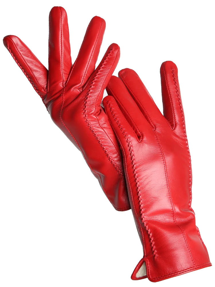 Extras & Accessories Leather Touchscreen Gloves for Women