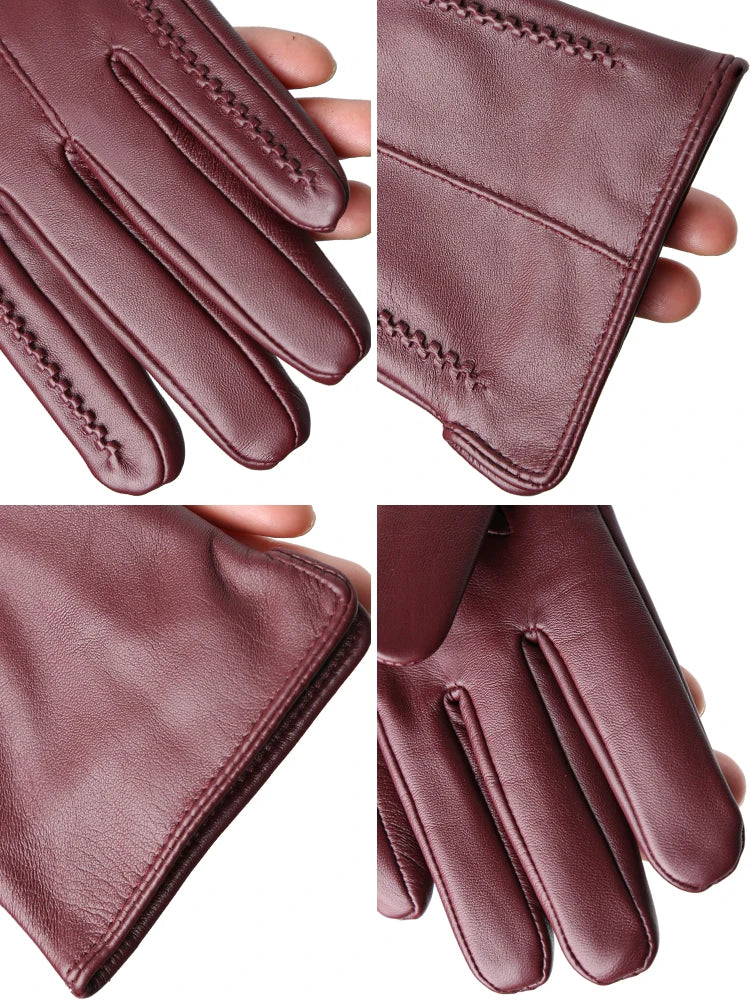 Extras & Accessories Leather Touchscreen Gloves for Women