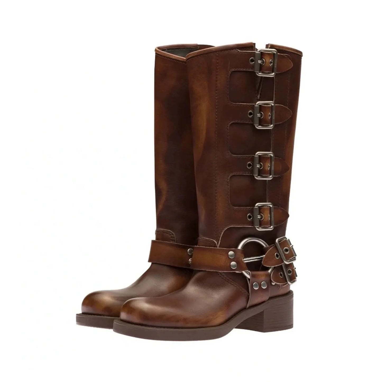 1. Footwear Buccaneer Moto Boots Genuine Leather