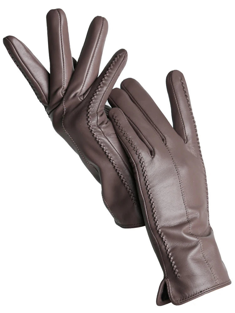 Extras & Accessories Leather Touchscreen Gloves for Women