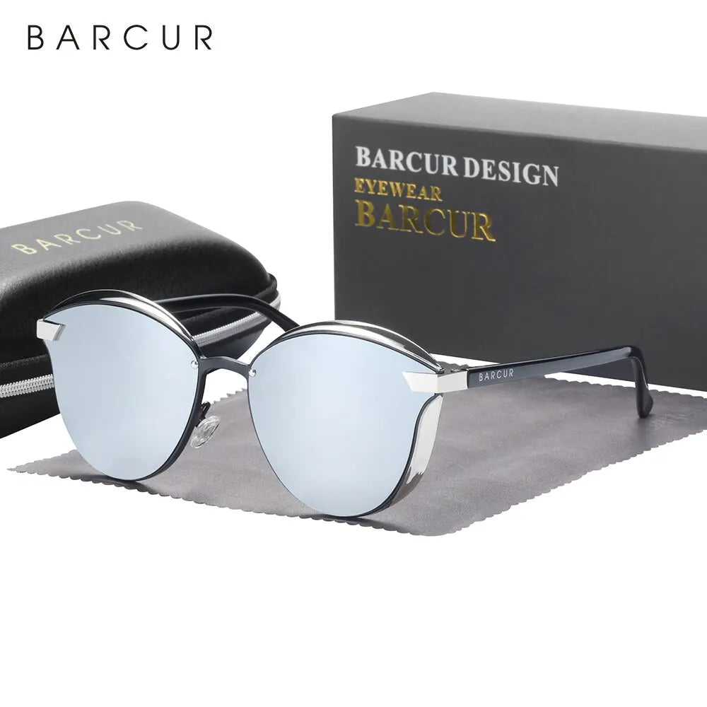1. Extras & Accessories Polarized Cat Eye UV400 Lux Sunglasses with Case