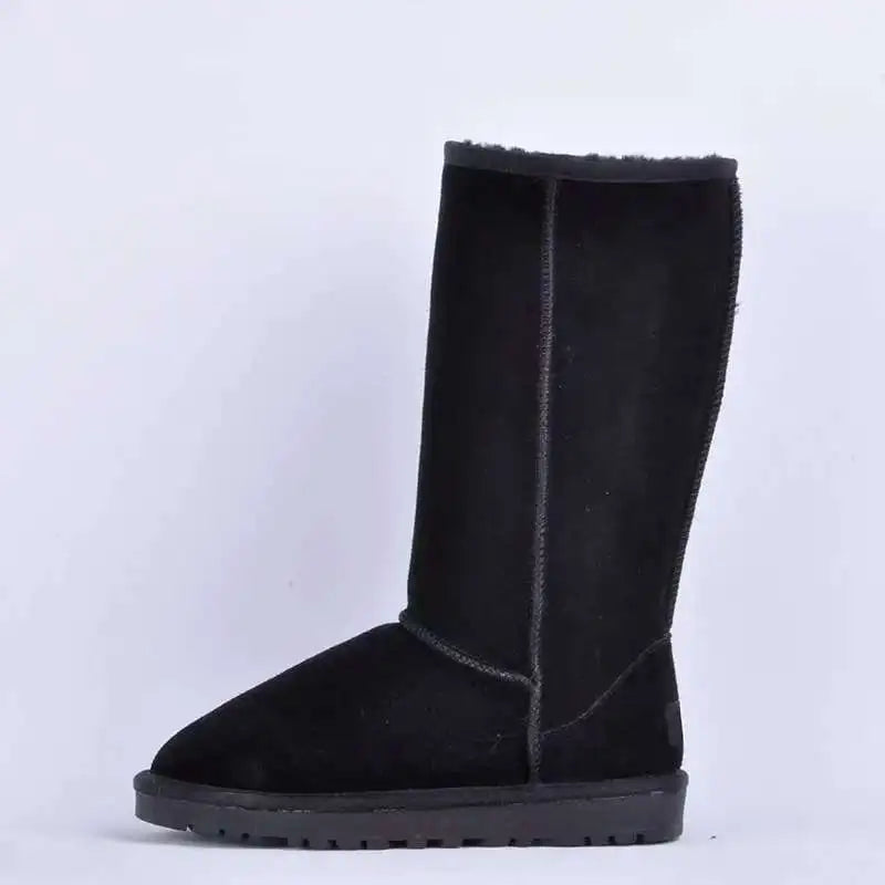 1. Footwear Handmade Genuine Suede Snow Boots