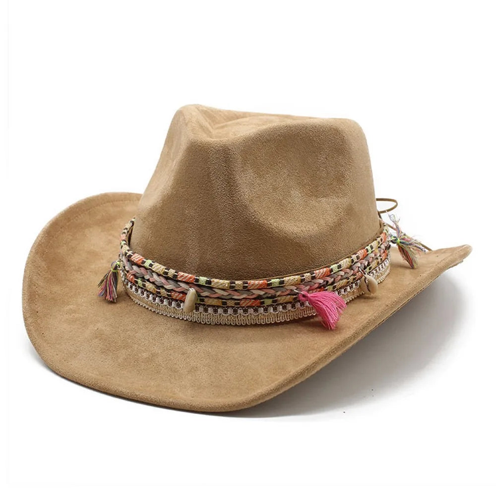 Extras & Accessories Faux Suede Cowgirl Hat