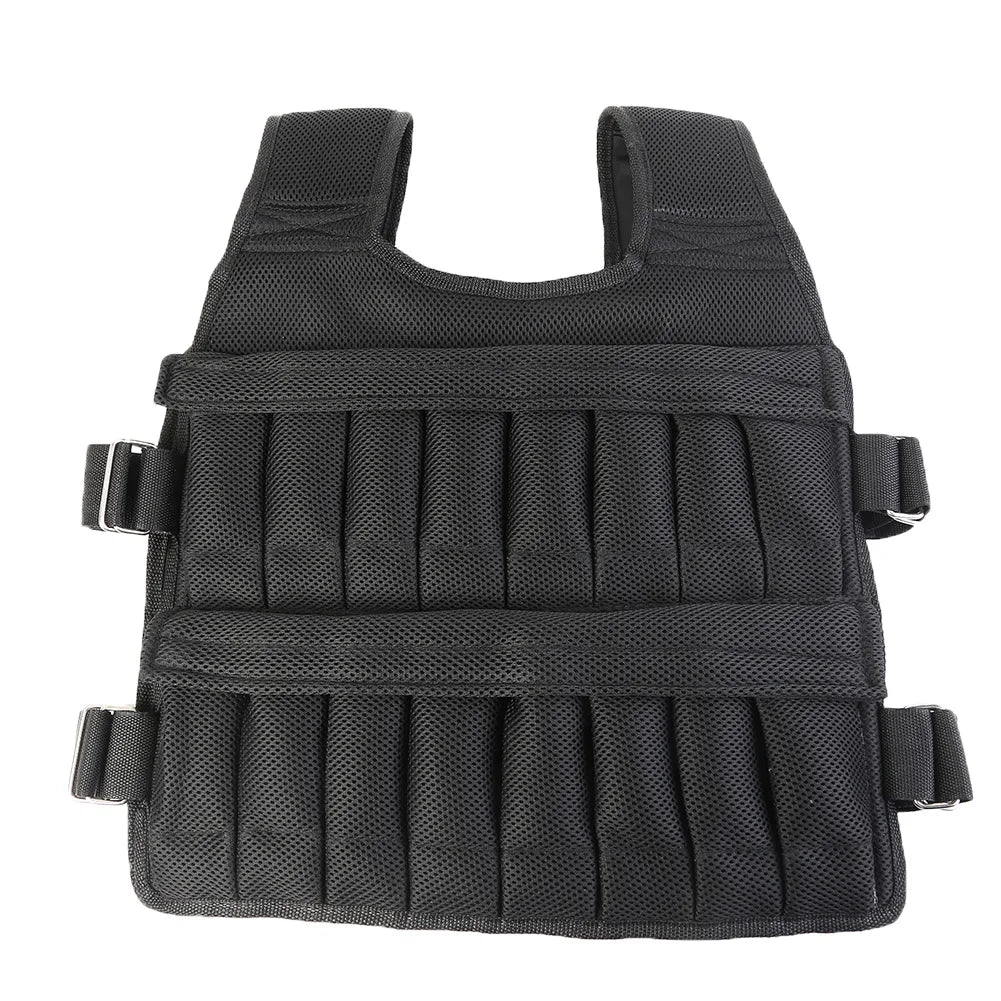 1. Gear 3/20/50kg Loading Weight Vest Adjustable Weighted Training Exercise Waistcoat Jacket Sand Clothing for Running Fitness Equipment
