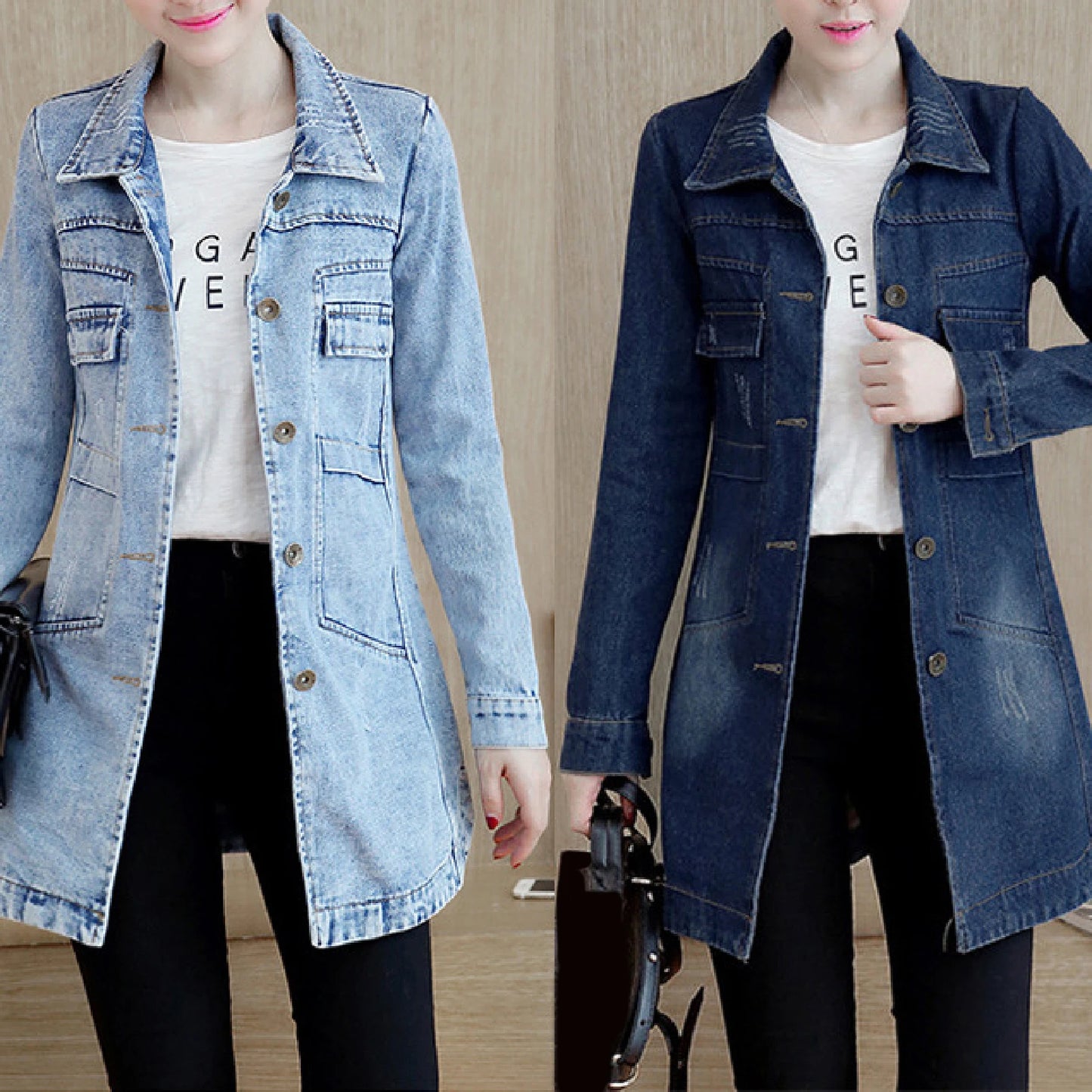 Clothing Denim Trench Coat