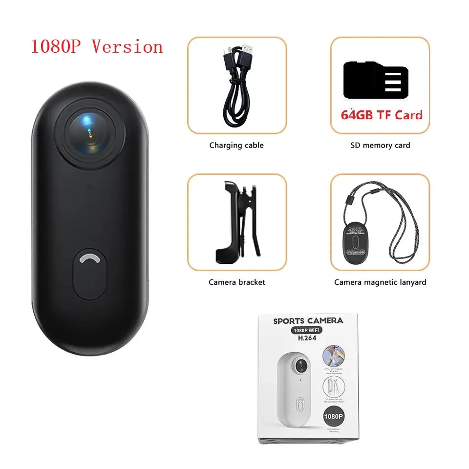1. Gear Mini Magnetic Body Action Camera Waterproof