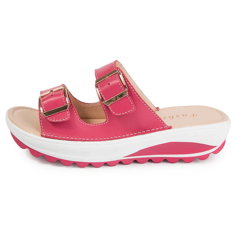 1. Footwear Wedge Sandals