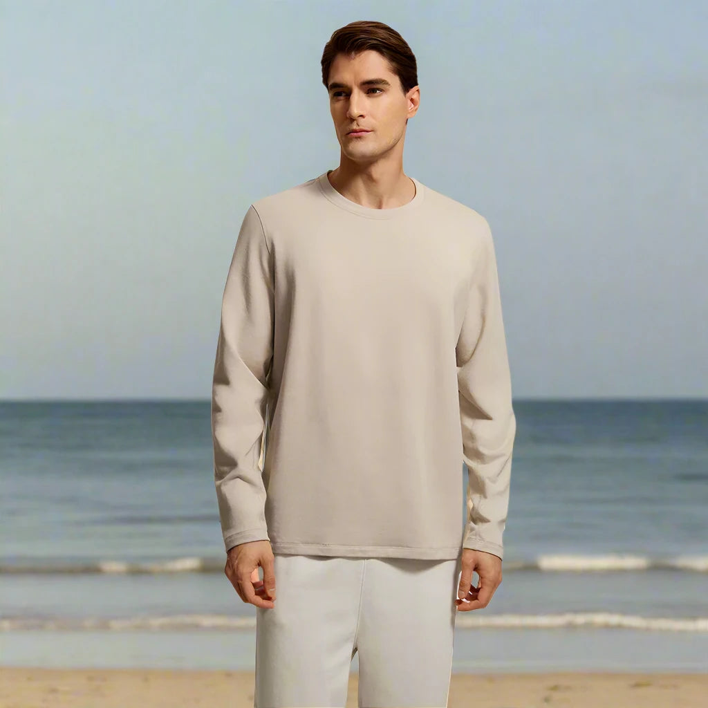 1. Men's Fleece Crewneck Breathable Sweatshirt