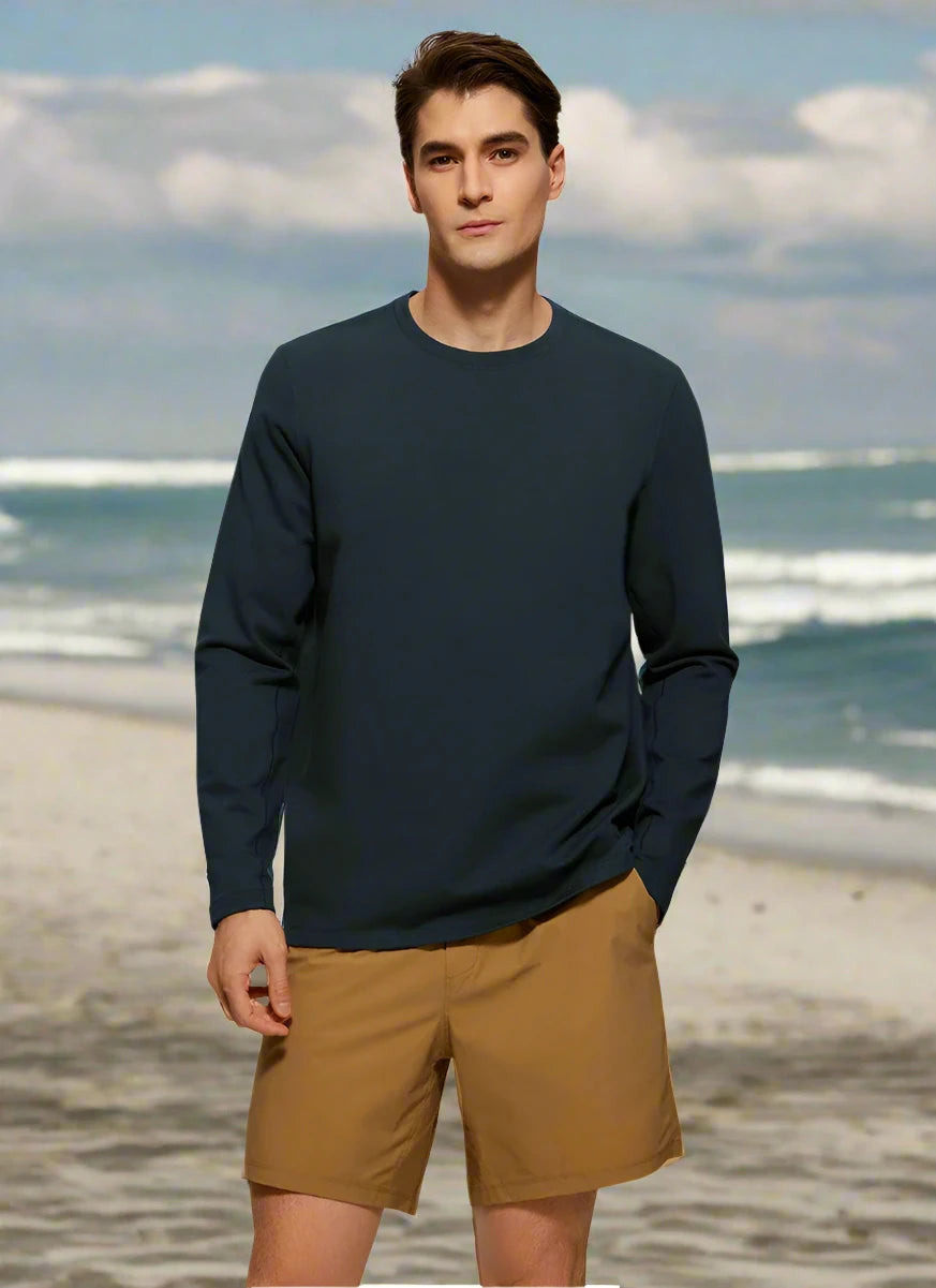 1. Men's Fleece Crewneck Breathable Sweatshirt