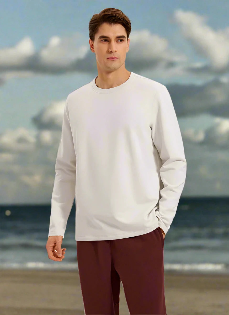 1. Men's Fleece Crewneck Breathable Sweatshirt