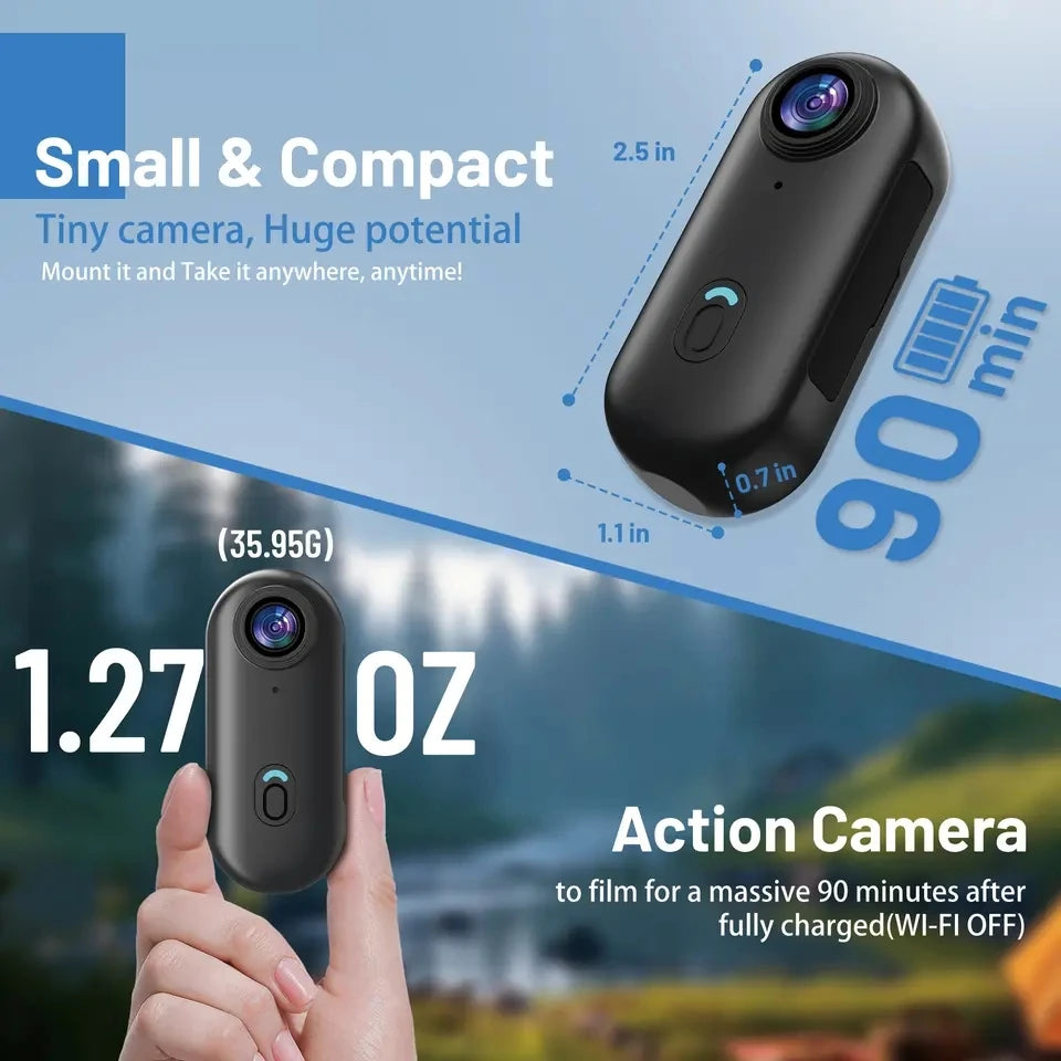 1. Gear Mini Magnetic Body Action Camera Waterproof