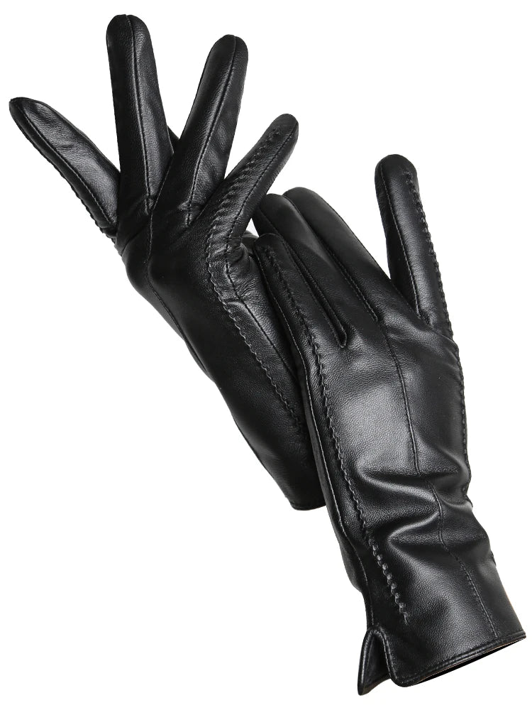 Extras & Accessories Leather Touchscreen Gloves for Women