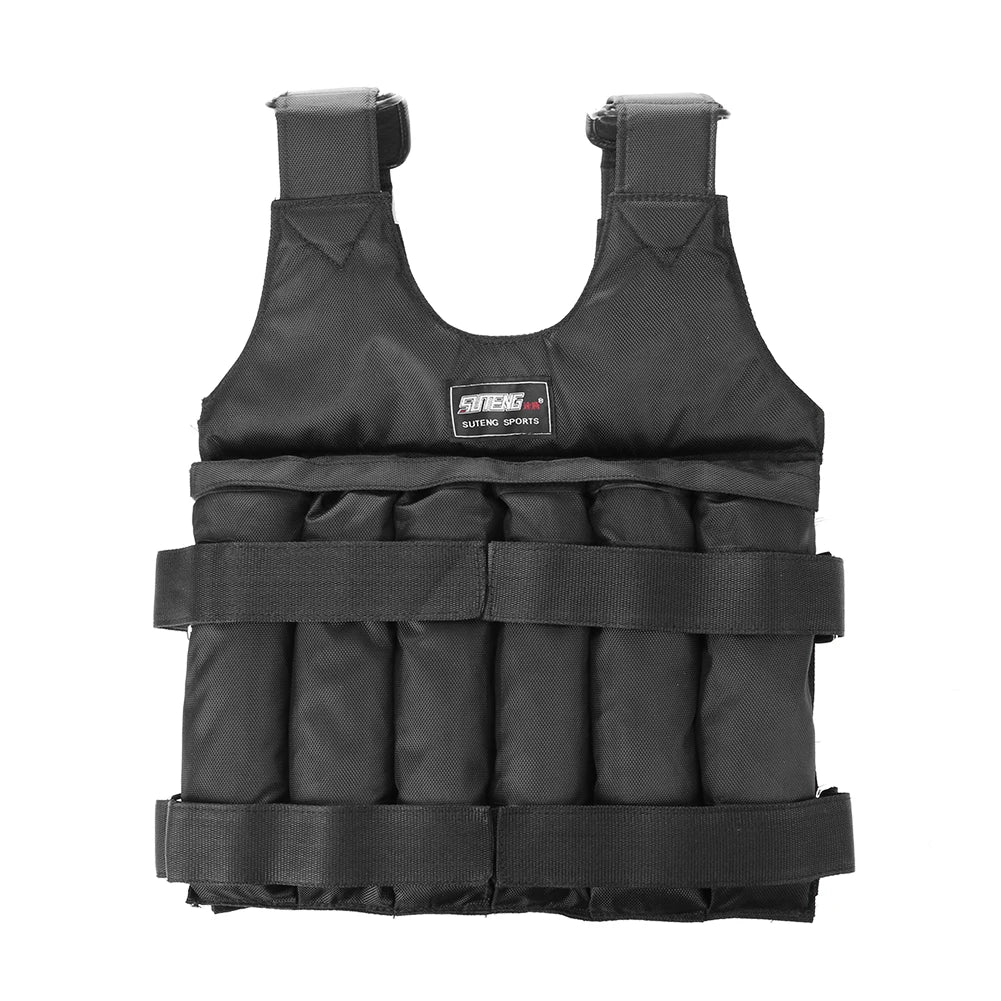 1. Gear 3/20/50kg Loading Weight Vest Adjustable Weighted Training Exercise Waistcoat Jacket Sand Clothing for Running Fitness Equipment