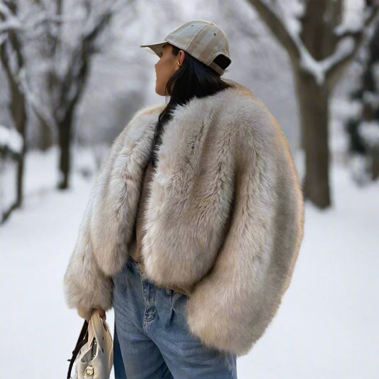 1. Clothing Faux Fur Coat