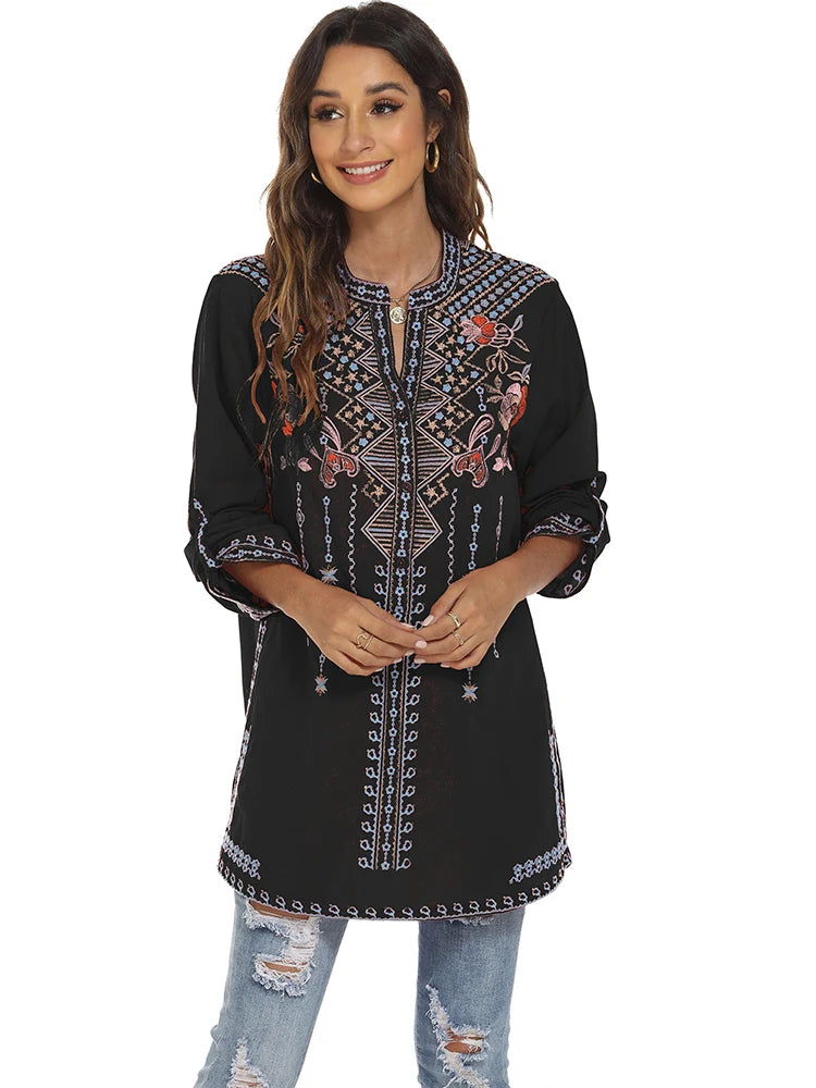 3. Clothing Cabo San Lucas Embroidered Blouse