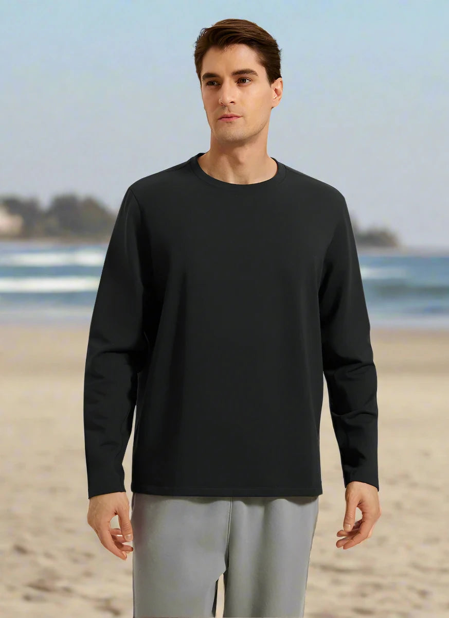 1. Men's Fleece Crewneck Breathable Sweatshirt