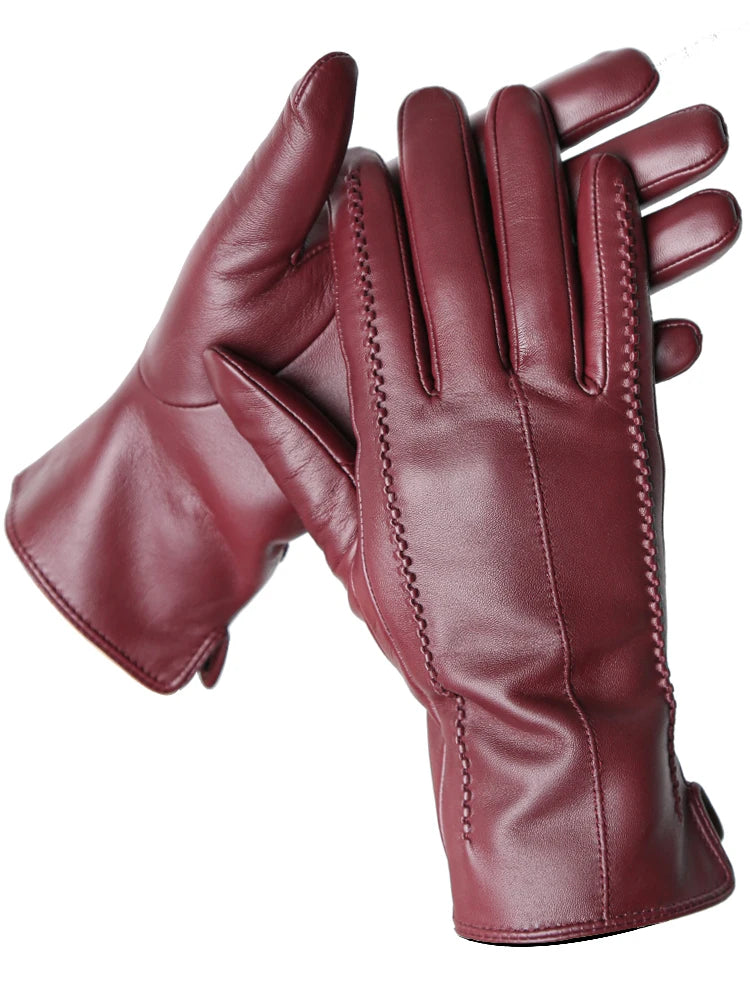 Extras & Accessories Leather Touchscreen Gloves for Women