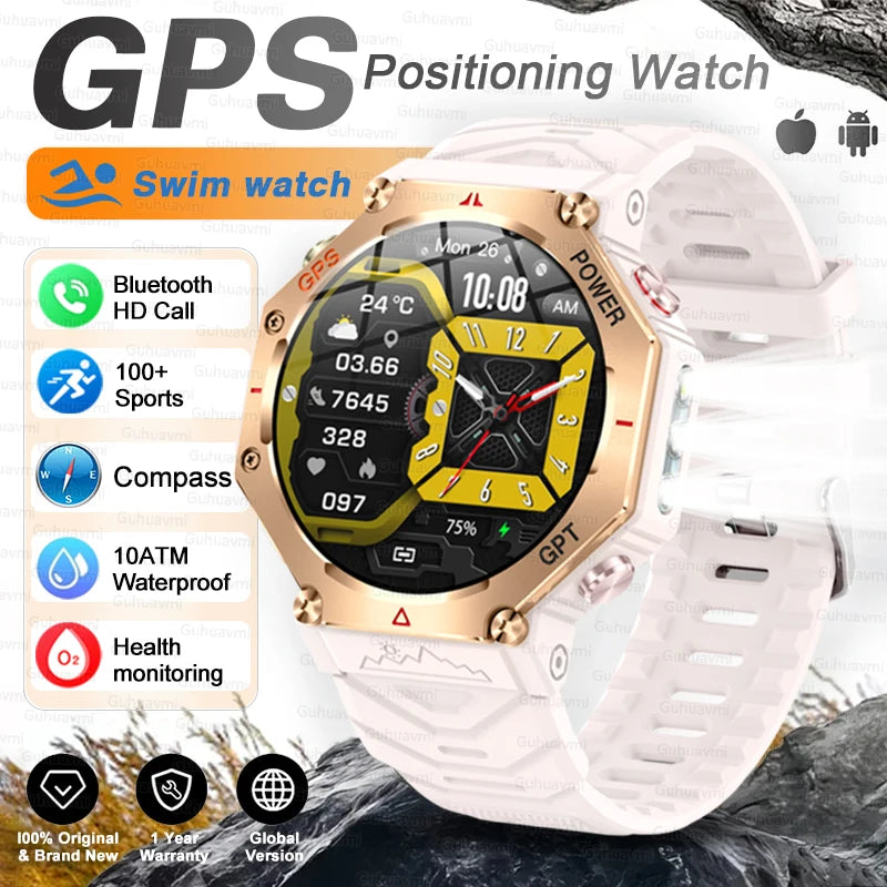 1. Extras & Accessories T-Rex 3 Ultra Military Grade GPS Smart Watch 10ATM Waterproof Compass Altimeter Barometric AMOLED Men HD Call Sports Smartwatch