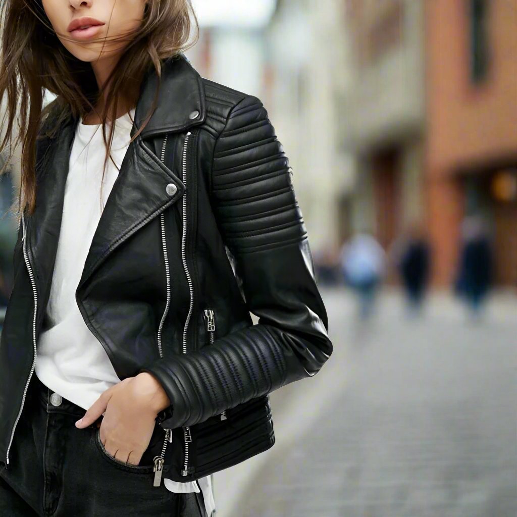 Clothing Faux Leather Motorcycle Jacket