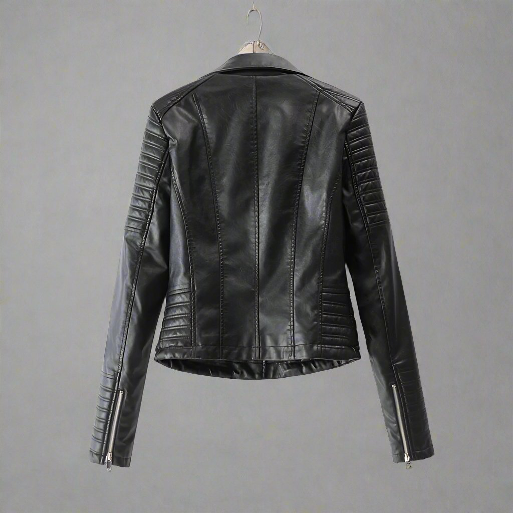 Clothing Faux Leather Motorcycle Jacket